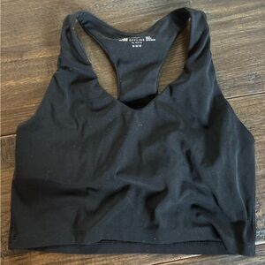 Aerie Black Sleeveless Crop Top